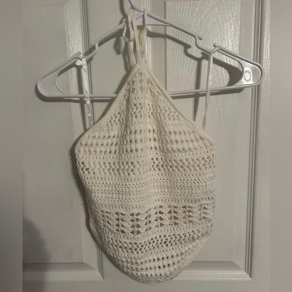 Abercrombie Crochet Knit Halter Tank- Small